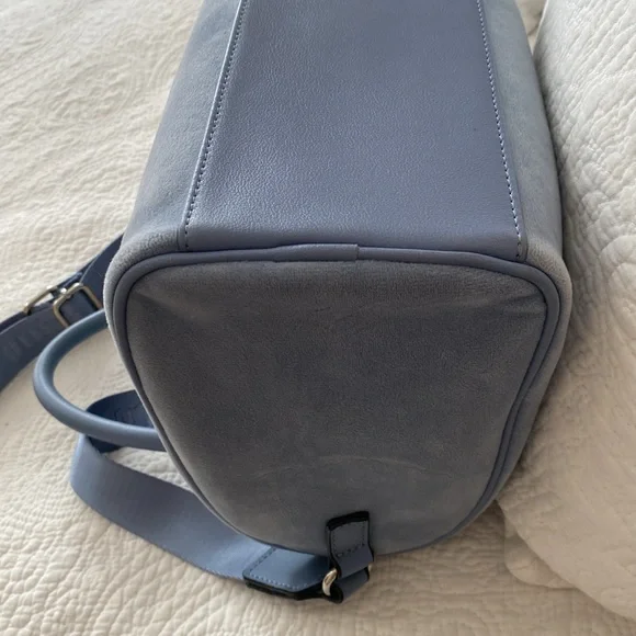 Juicy Couture Slate Blue Obsession Velour Satchel - Picture 9 of 13